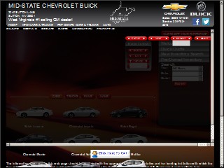Web site www.midstatechevy.com, Mid-State Chevrolet Buick